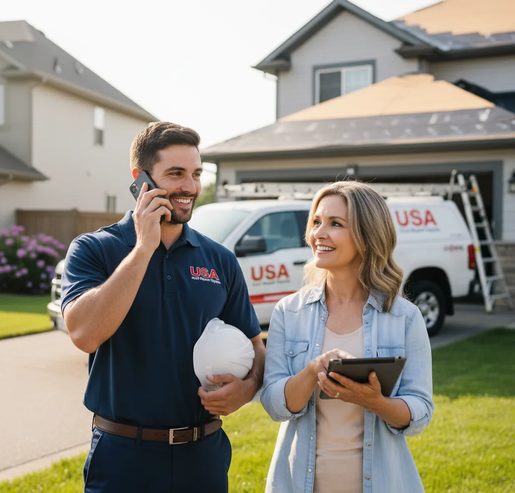 USA Roof Repair Experts customer support in Sebree